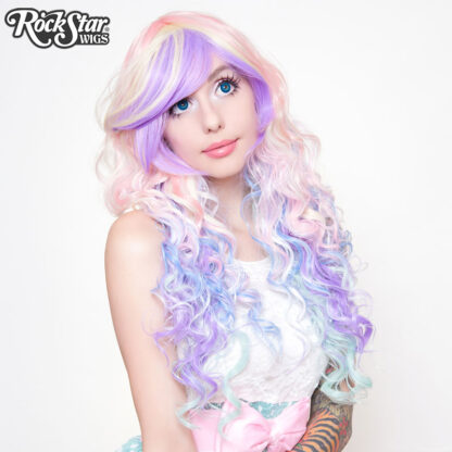 Rockstar Wig 00219 Rainbow Rock Collection Hair Prism 2 front Side Angle