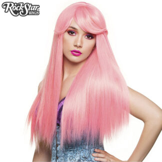 Gothic Lolita Wigs Bella Collection - Bubble Gum Pink (Deep Pink Mix) 00679 Front