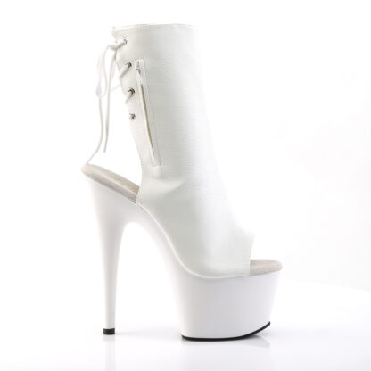 Pleaser 7" Adore 1018 Ankle Boot Matte White Right Angle