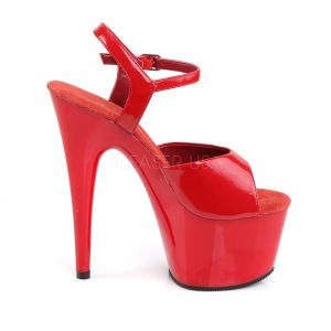 Pleaser 7" Adore 709 Sandal Patent Red Right Angle