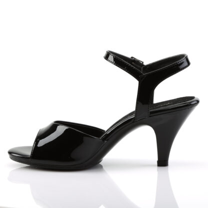 Fabulicious 3" Belle 309 Sandal Patent Black Left Angle