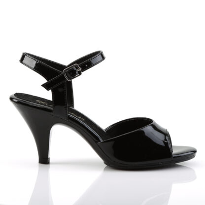 Fabulicious 3" Belle 309 Sandal Patent Black Right Angle