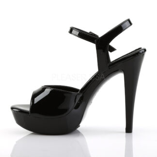 Fabulicious 5" Cocktail 509 Sandal Patent Black Left Angle
