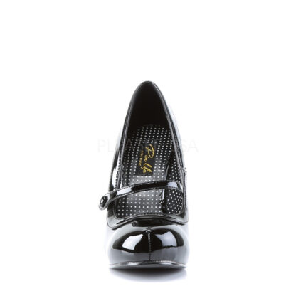 Pin Up Couture 4 1/2" Cutiepie 02 - Black Shoes Front Angle