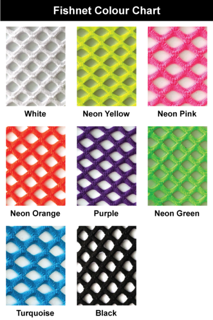 Fishnet colour chart