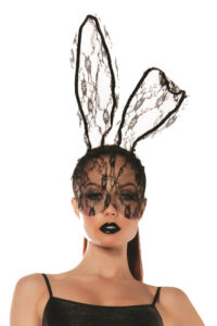Lace Bunny Ears Mask