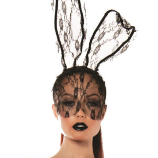 Lace Bunny Ears Mask