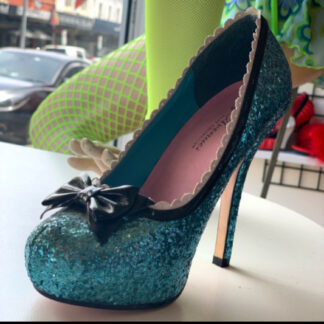 Leg Avenue 5001 Blue Glitter High Heel