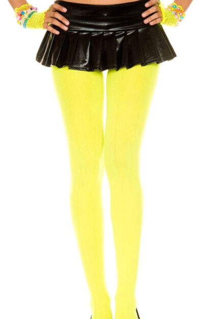 Opaque Tights - Neon Yellow