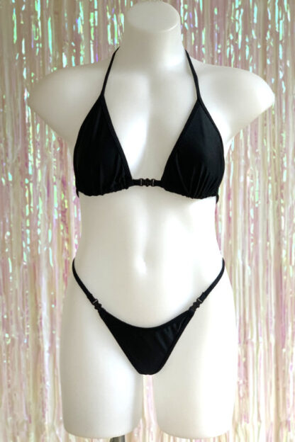 Siren Doll Medium Cup Bikini Set - Black