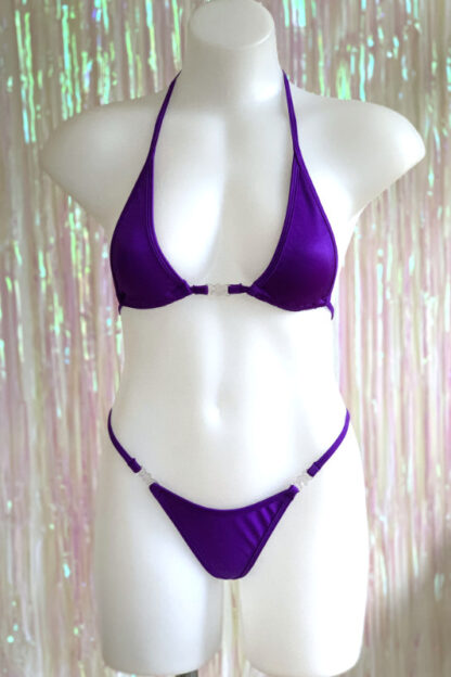 Siren Doll Micro Cup Bikini Set - Purple