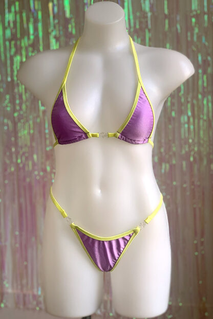 Siren Doll Micro Bikini Set - Lavender & Lemon