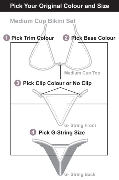 Siren Doll Small Cup Bikini Set - Pick Your Original Colour