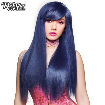 Gothic Lolita Wigs Bella Collection - Blue Black (BU05) Front