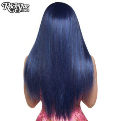 Gothic Lolita Wigs Bella Collection - Blue Black (BU05) Back
