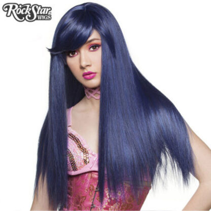 Gothic Lolita Wigs Bella Collection - Blue Black (BU05) Front 2