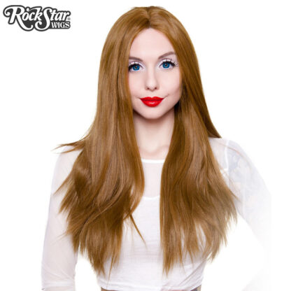 Lace Front 26" Yaki Straight - Medium Brown Blend Front