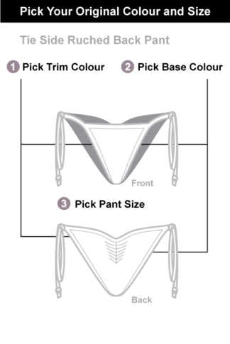 Siren Doll Tie Side Ruched Back Pant - Pick Your Original Colour