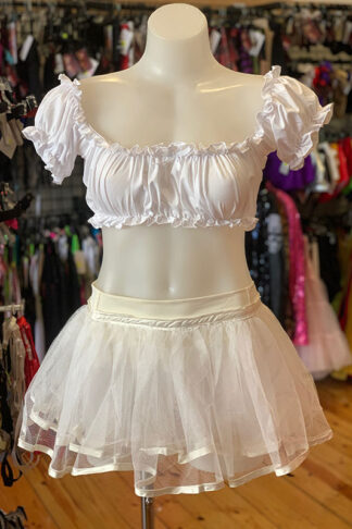 Siren Doll Original Tutu Petticoat Skirt White Front