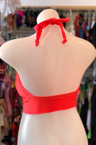Siren Doll Padded Bikini Top - Neon Orange Back