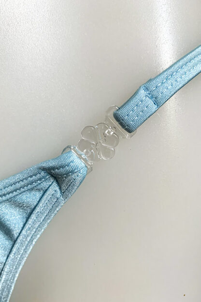 Siren Doll Small Cup Bikini Set - Baby Blue Clip
