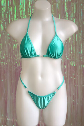 Siren Doll Small Cup Bikini Set - Mint Green Front