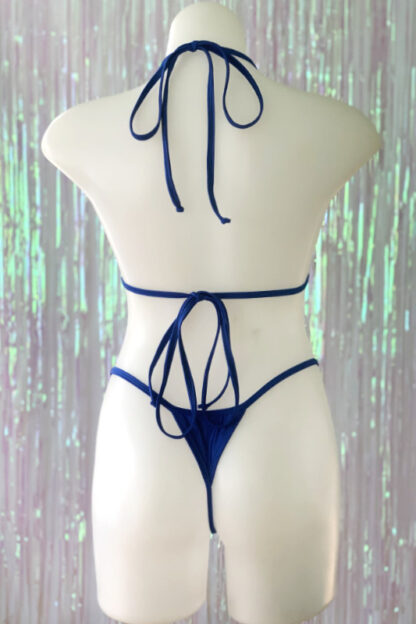 Siren Doll Small Cup Bikini Set - Blue - Back
