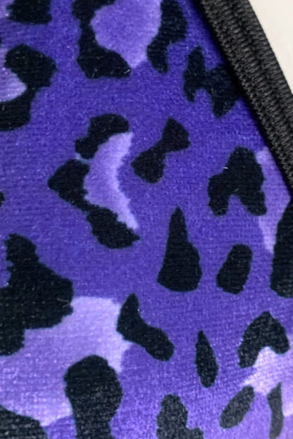 Siren Doll Small Cup Bikini Set - Velvet Purple Leopard Close
