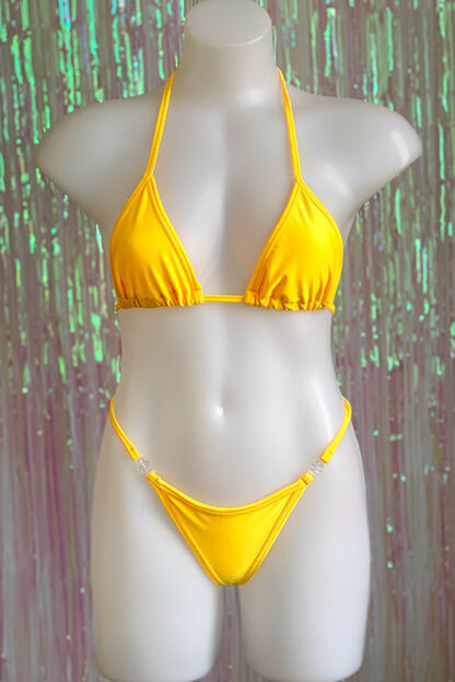 Siren Doll Small Cup Bikini Set - Yellow Front