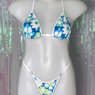 Siren Doll Small Cup Bikini Set - Retro Flower