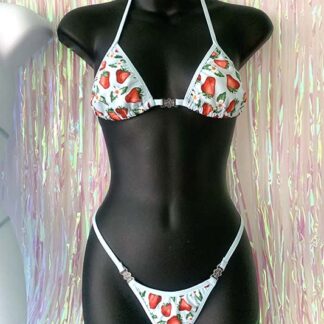 Siren Doll Small Cup Bikini Set - Strawberry Field