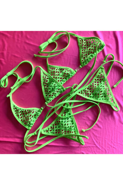 Small and Micro Cup Bikini Set - Neon Green