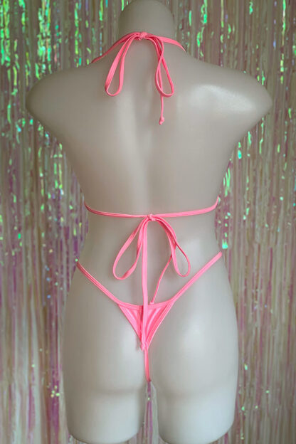 Siren Doll Small Cup Bikini Set - Barbie Pink Back