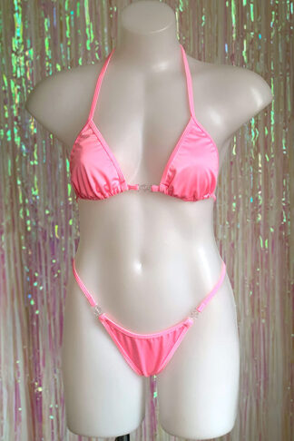 Siren Doll Small Cup Bikini Set - Barbie Pink