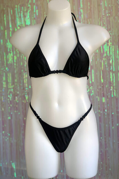 Siren Doll Small Cup Bikini Set - Black Front