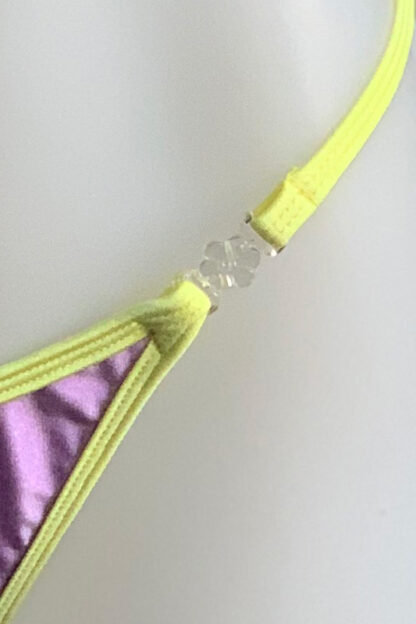 Siren Doll Small Cup Bikini Set - Lavender & Lemon Clip