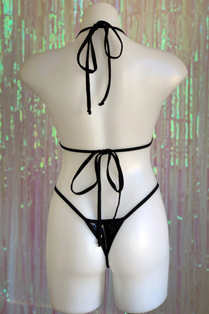 Siren Doll Small Cup Bikini Set - PVC - Black Back