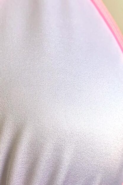 Siren Doll Small Cup Bikini Set - White & Barbie Pink Close