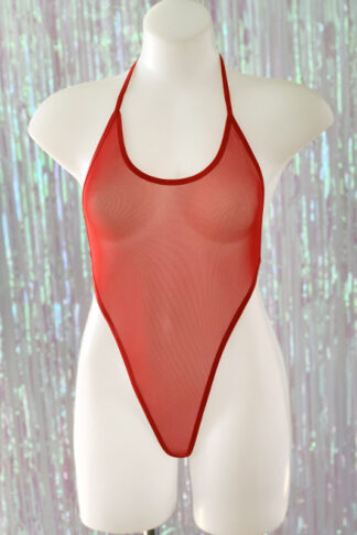 T-Back Sheer Bodysuit - Comes in 6 Colours