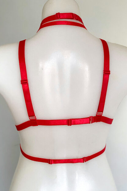 Triple o ring elastic harness Red Back