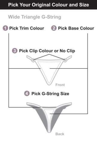Siren Doll Wide Triangle G-string - Pick Your Original Colour