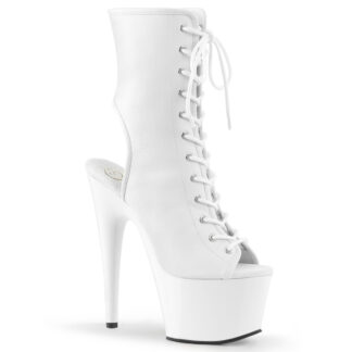 Pleaser 7" Adore 1016 Ankle Boot Matte White Shoes