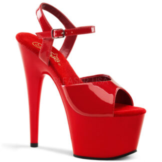 Pleaser 7" Adore 709 Sandal Patent Red