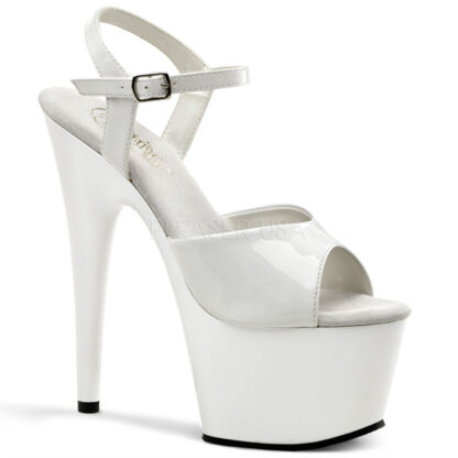 Pleaser 7" Adore 709 Sandal Patent White