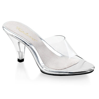 Fubulicious 3" Belle 301 Slip On Clear Shoes