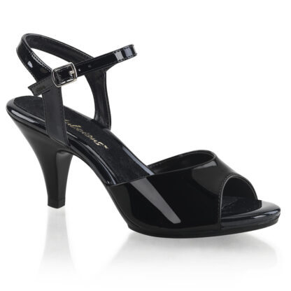 Fabulicious 3" Belle 309 Sandal Patent Black