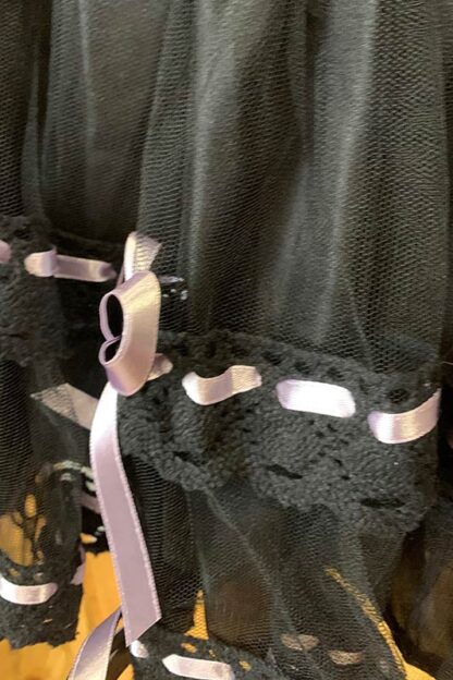 Ribbons with Bows Tutu Petticoat Skirt Close