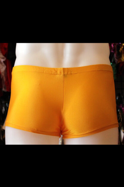 Siren Doll Men's Spandex Shorts - Yellow Back