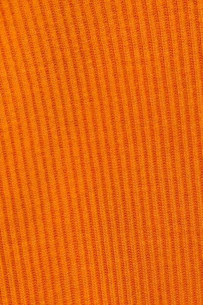 Cotton Like Bodysuit Neon Orange Close
