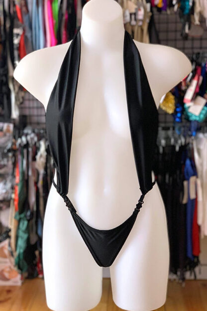 Skimpy Sexy Bodysuit-black-Front2
